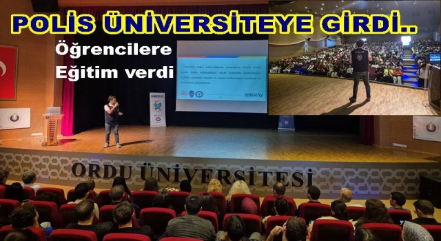 Emniyet Müdürlüğü ODÜ öğrencilerine seminer verdi..