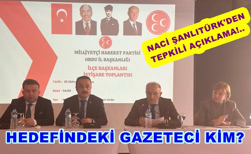 NACİ ŞANLITÜRK HANGİ GAZETECİYİ HEDEF ALDI..?!!