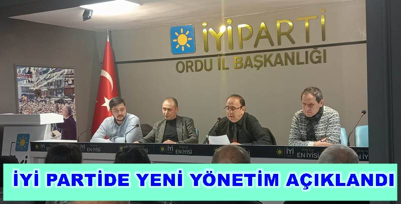 İYİ Parti Altınordu ilçe yönetimi açıklandı..